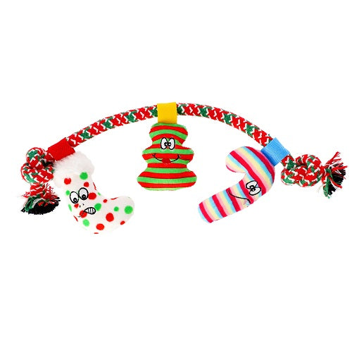 PLUSH DOG TOY ROPE MAGIC MOMENTS 34CM