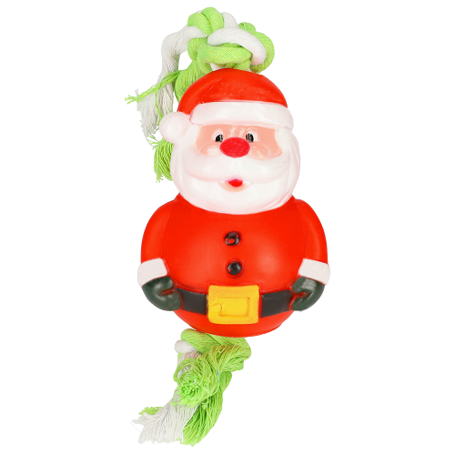 SANTA CLAUS CHRISTMAS ROPE DOG TOY