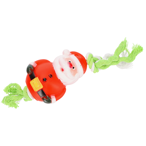 SANTA CLAUS CHRISTMAS ROPE DOG TOY